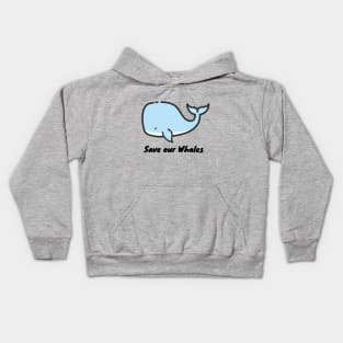 Save our whales Kids Hoodie